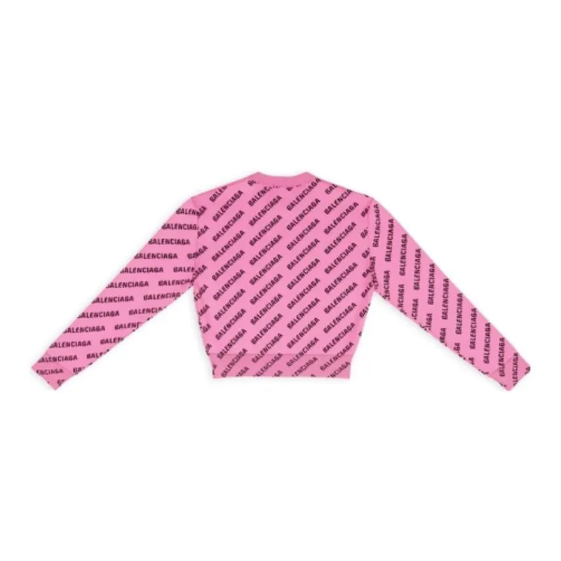 Balenciaga FW22 Sweatshirt Regular Fit Women's Pink-1