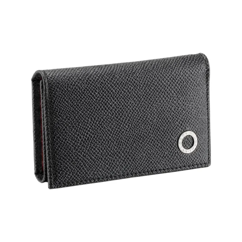 BVLGARI Calfskin Key Pouch Men's Black-0