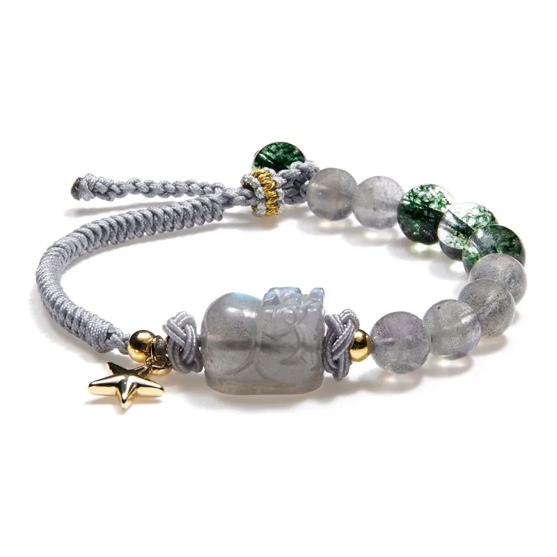 CLARKIA FLOWER Moonstone Bracelets Unisex-1