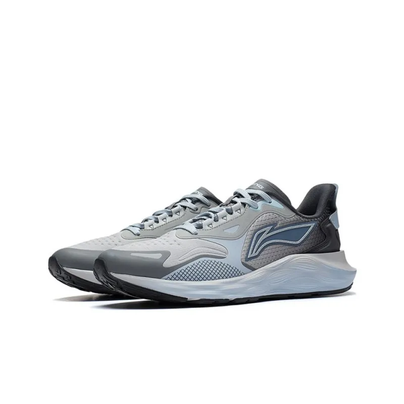 LiNing Yufeng Cushioning, Slip Resistant, And Abrasion Resistant Low Top Running Shoes Men's Gray Black-2