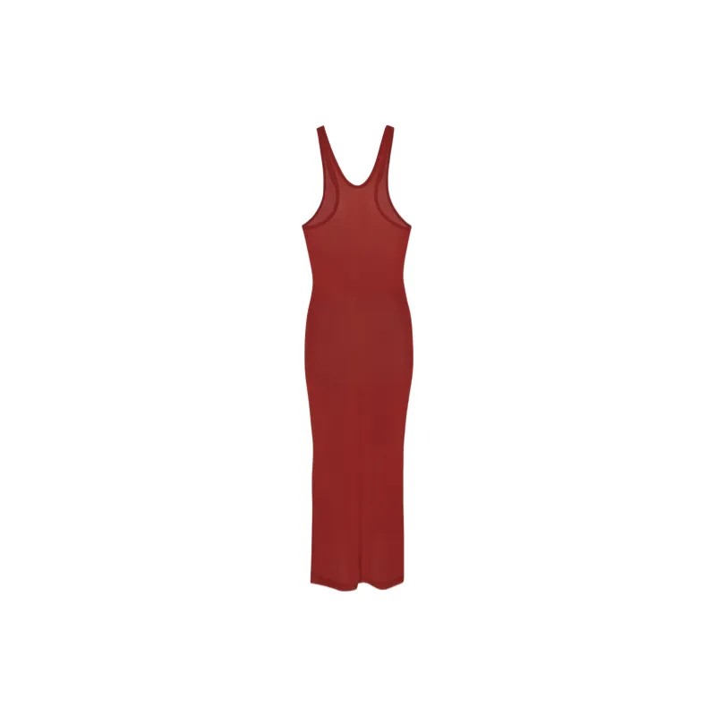 SAINT LAURENT Sleeveless Dresses Women's Red-1