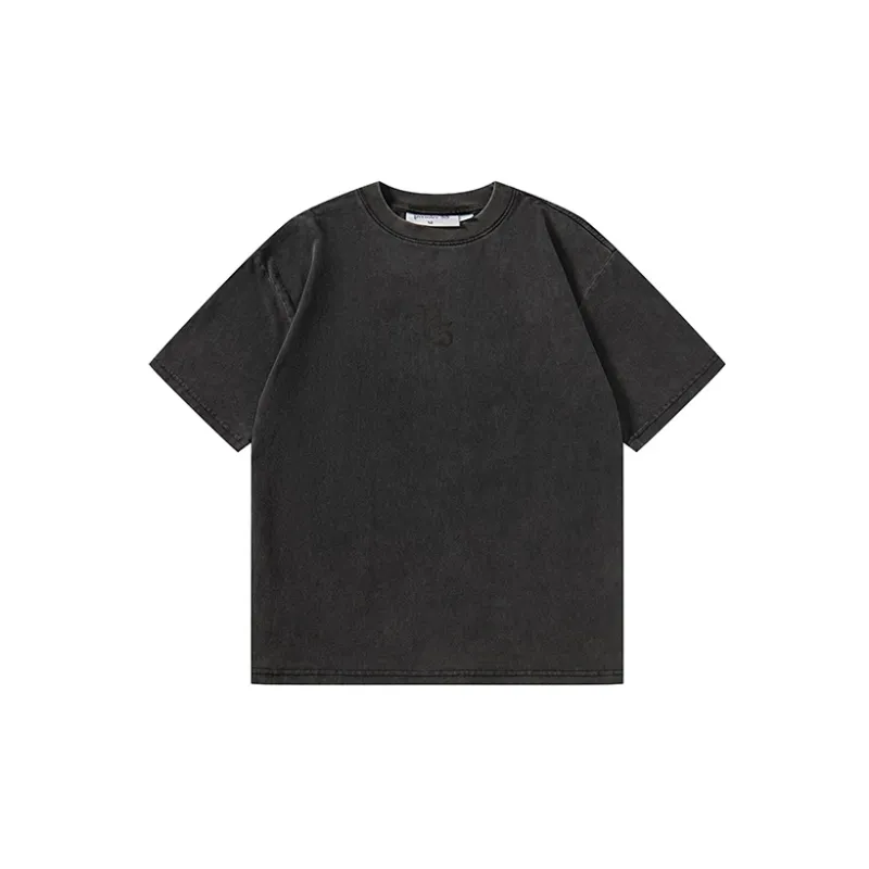 P5 SS22 Straight T Shirt Unisex Gray-0