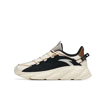 Anta Running Collection Low Top Running Shoes Men's White Black Brown