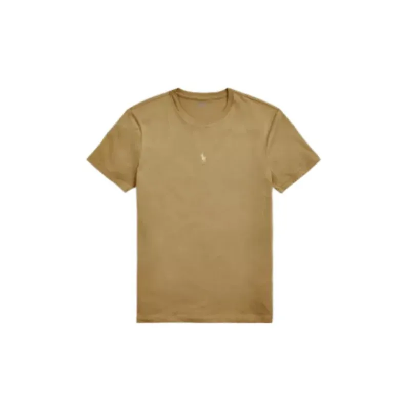 Polo Ralph Lauren T Shirts Men Brown Yellow-0