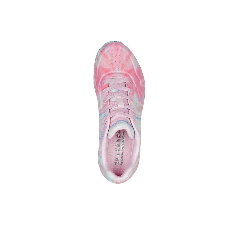 Skechers Uno Cushioning Anti-Slip And Wear-Resistant Low-Top Casual Shoes Pink/Multicolor-2