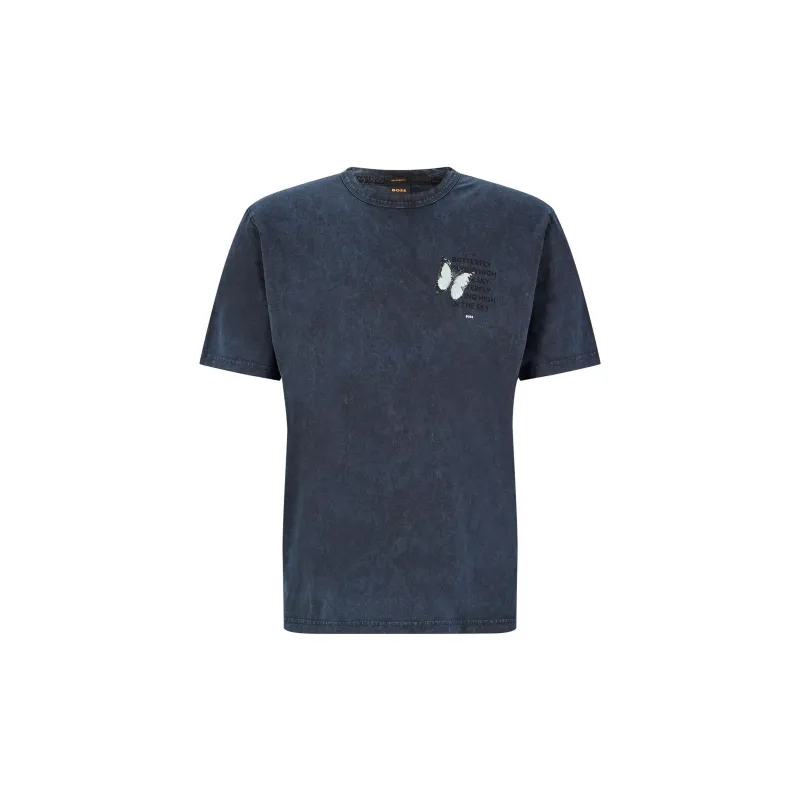 HUGO BOSS T-Shirts Men Dark Blue-0