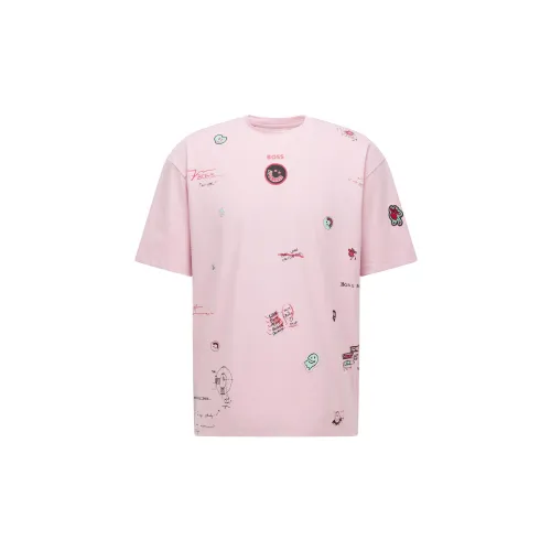 HUGO BOSS T-Shirts Men Pink