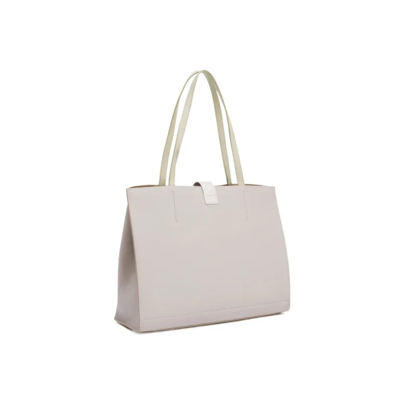 Furla Sofia Collection Leather Tote Bag Shopping Bag Handbag Large Size Women's White-2