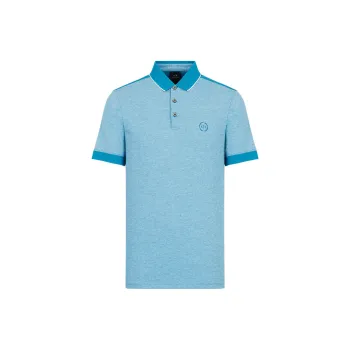 ARMANI EXCHANGE Polo Shirts Men Sky Blue
