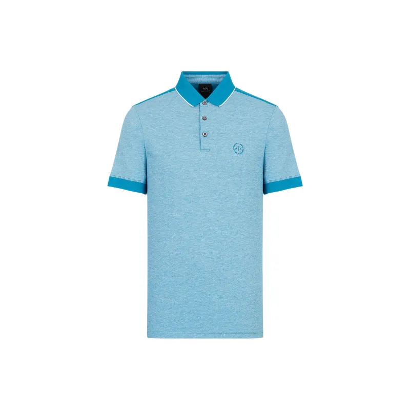 ARMANI EXCHANGE Polo Shirts Men Sky Blue-0