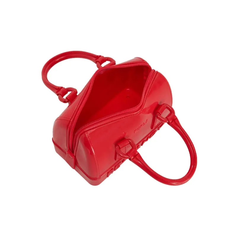 Furla Candy Boston Bag Shoulder Bag Crossbody Bag Handbag Mini Women's Red-3