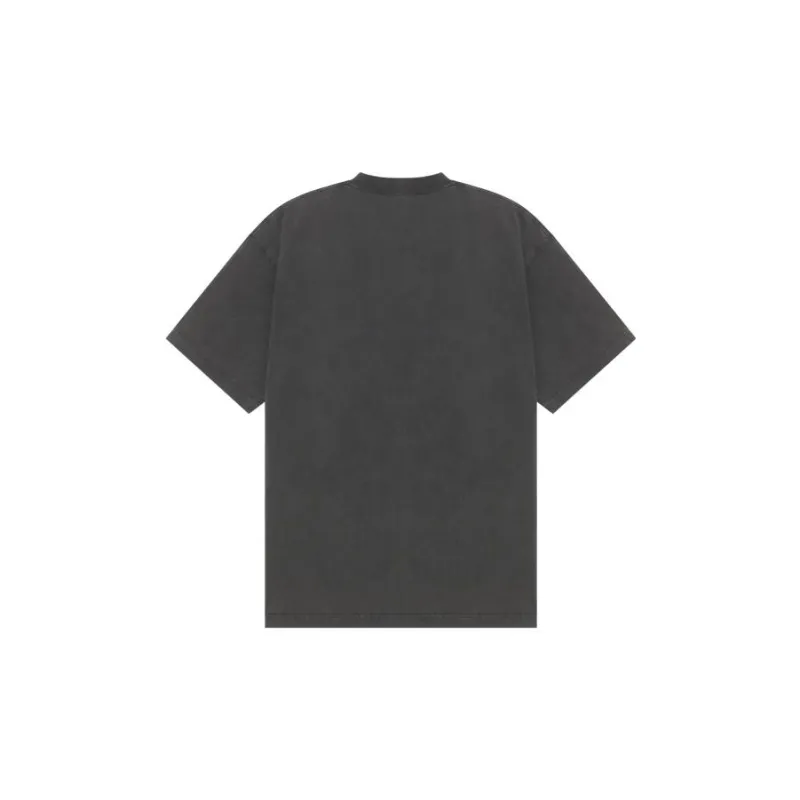 Balenciaga Drop Shoulder Sleeve T Shirt Women's Black Loose Fit-1