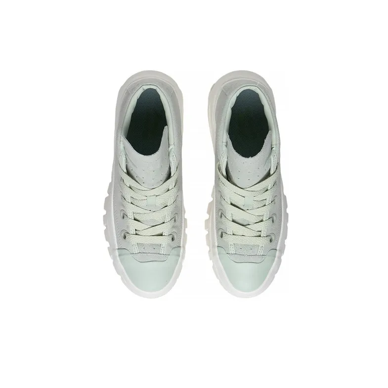 LiNing Leather Boot Mid-Top Casual Shoes Women's Pale Greenish-White Jade Color-3