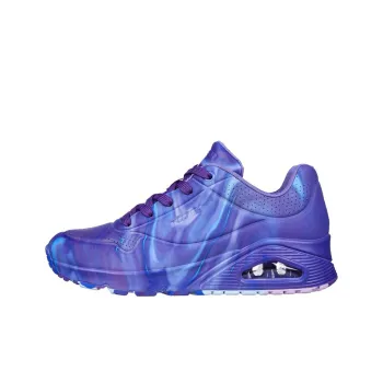 Skechers Uno Cushioning Anti-Slip And Wear-Resistant Mid-Top Casual Shoes Women's Purple Color