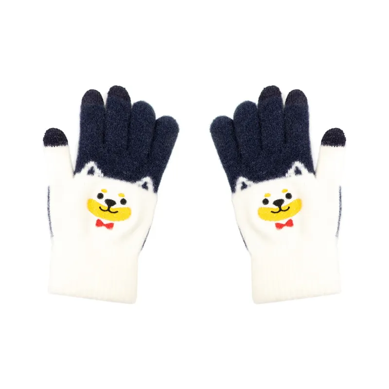 BAIJUAN Acrylic Knit Gloves Unisex-2