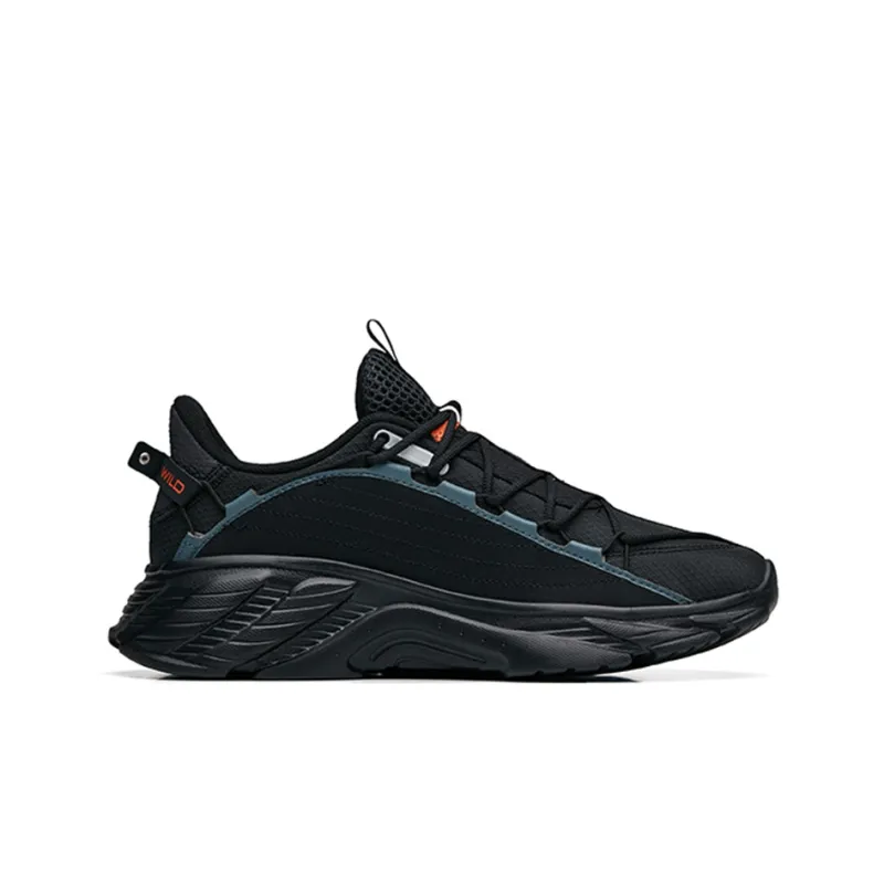 Anta Running Collection Cushioning Anti Slip And Wear Resistant Low Top Running Shoes Men's Black Green-1