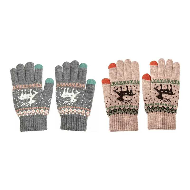 BAIJUAN Knit Gloves Unisex-1