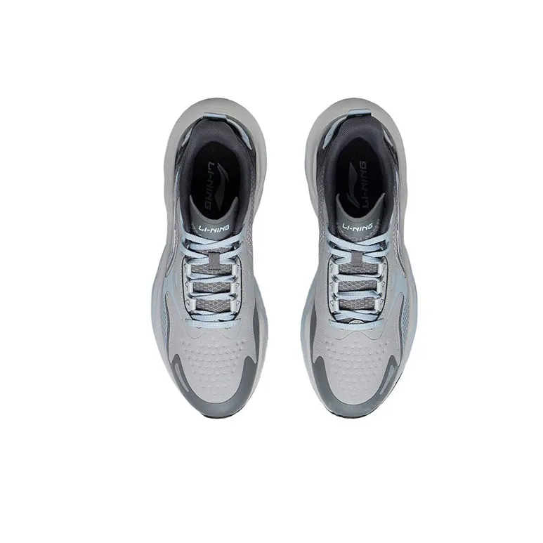 LiNing Yufeng Cushioning, Slip Resistant, And Abrasion Resistant Low Top Running Shoes Men's Gray Black-3
