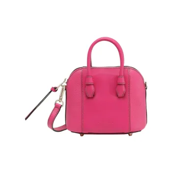 Furla Miastella Calfskin Dome Bag Shoulder Bag Crossbody Bag Handbag Mini Women's Peach Pink