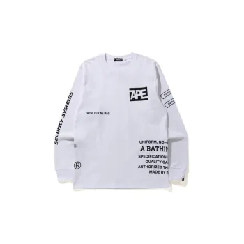 A BATHING APE Security Multi Print L/S Tee
