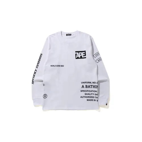 A BATHING APE Security Multi Print L/S Tee