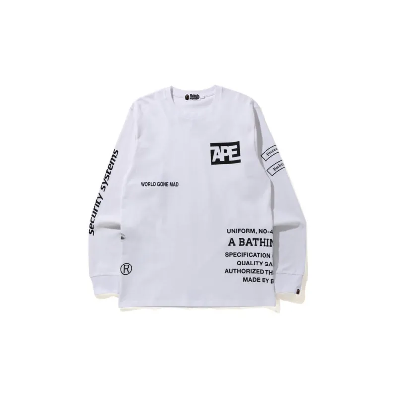 A BATHING APE Security Multi Print L/S Tee-2