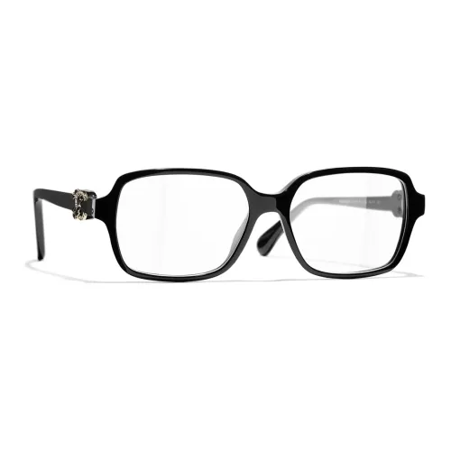 CHANEL Eyeglass Frames Women's Black