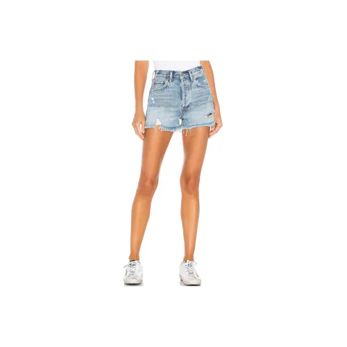 AGOLDE Denim Shorts Women's Blue