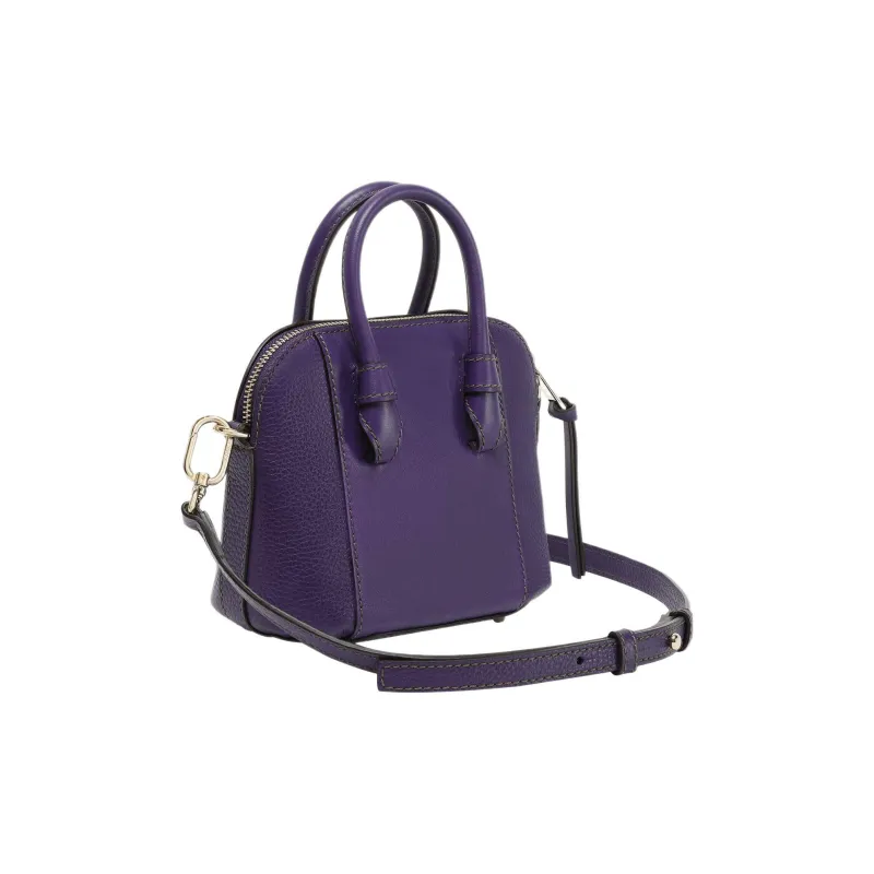 Furla Miastella Calfskin Dome Bag, Shoulder Bag, Crossbody Bag, Handbag Mini Women's Purple-2