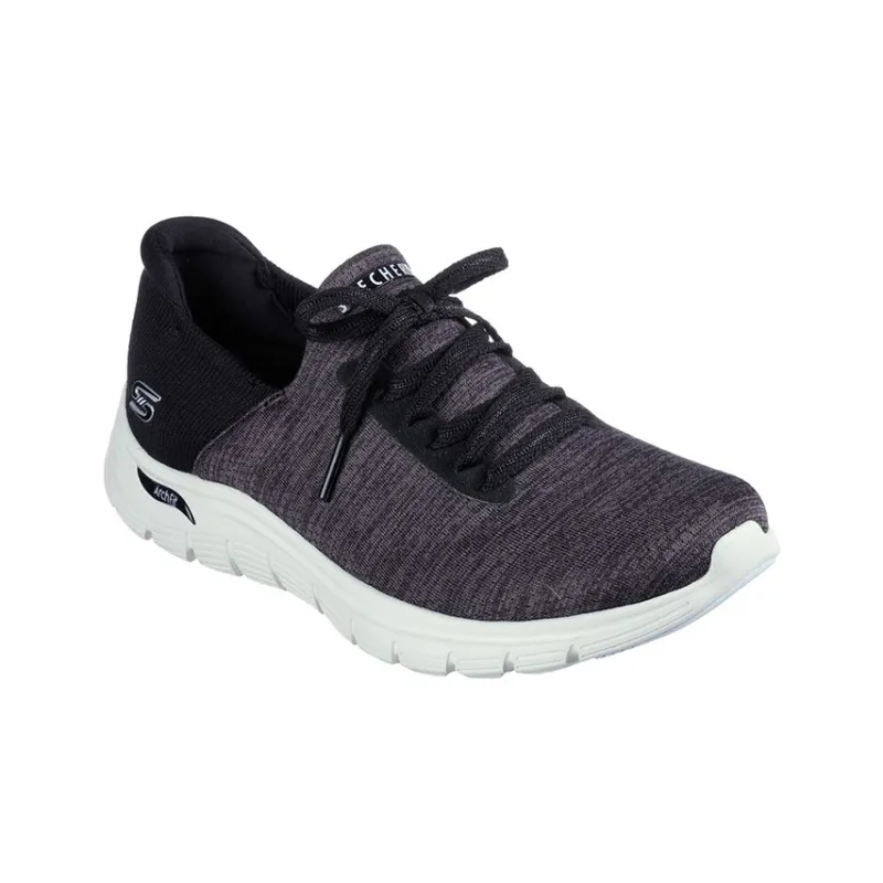 Skechers ARCH FIT VISTA Casual Shoes Women's Low-Top Black/Gray/White-2