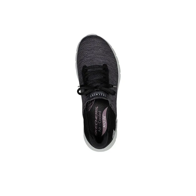 Skechers ARCH FIT VISTA Casual Shoes Women's Low-Top Black/Gray/White-3