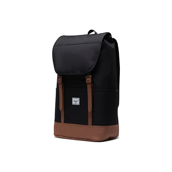 Herschel Polyester Backpack Large Size Unisex Retreat Black-1