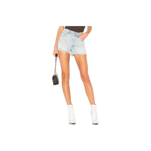 AGOLDE Denim Shorts Women's Light Blue