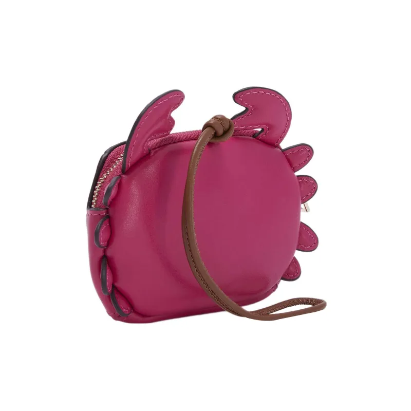 Furla Allegra Calfskin Handheld Coin Purse Women's Purple-1