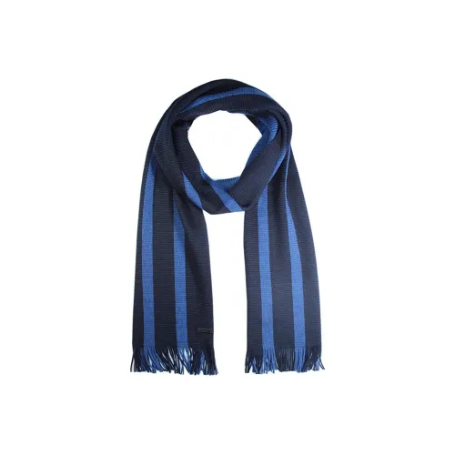 HUGO BOSS Knit Scarves Unisex Dark Blue