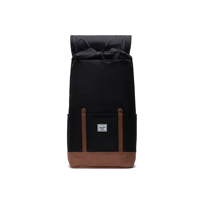 Herschel Polyester Backpack Large Size Unisex Retreat Black-2