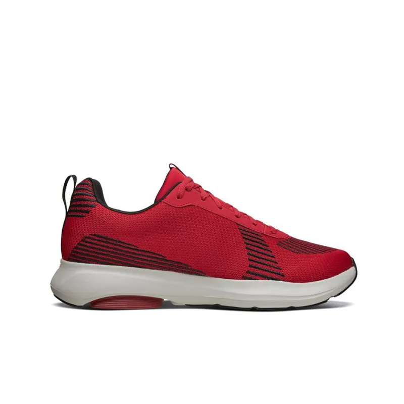 Skechers Go Run Viz Tech Cushioning Anti-Slip Wear-Resistant Breathability Low-Top Running Shoes Men's Red Black-1