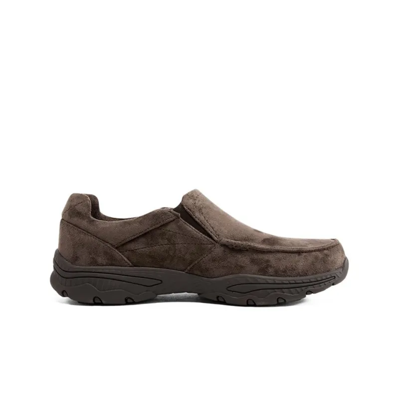 Skechers Cushioning Anti Slip And Wear Resistant Low Top Casual Shoes Men's Chocolate-1
