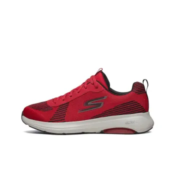 Skechers Go Run Viz Tech Cushioning Anti-Slip Wear-Resistant Breathability Low-Top Running Shoes Men's Red Black