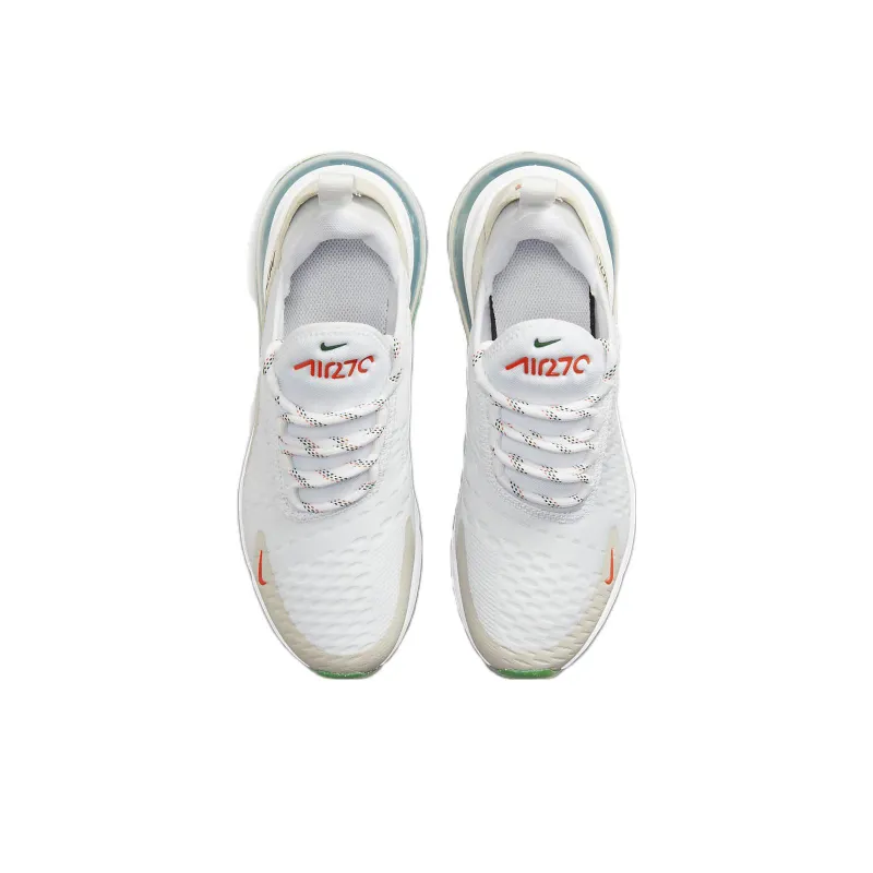 Nike Air Max 270 GS 'White Green Orange'-3