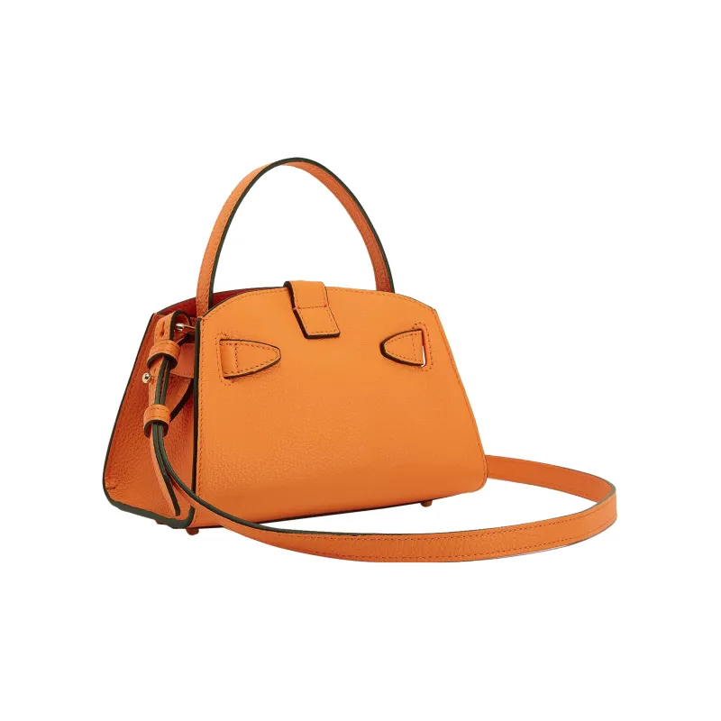 Furla Margherita Collection Calfskin One Shoulder Handbags Mini Women's Bright Orange-2