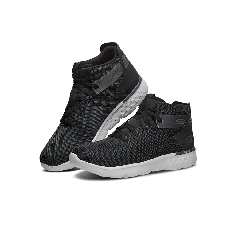 Skechers Go Run 400 Running Shoes Men Mid-Top Black/Charcoal Gray-2