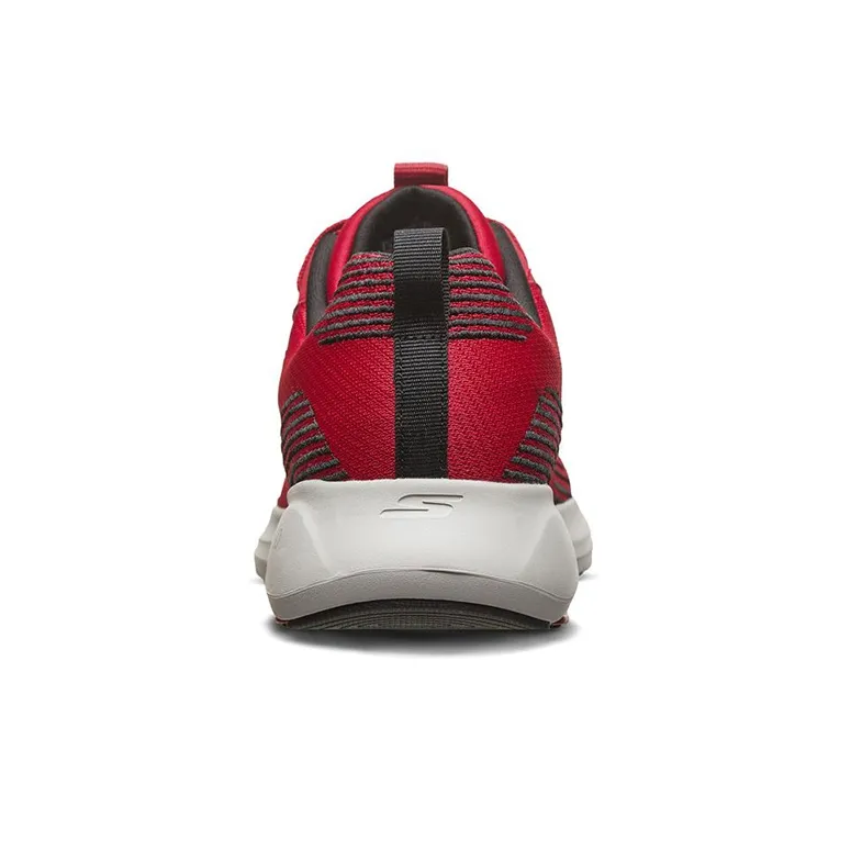 Skechers Go Run Viz Tech Cushioning Anti-Slip Wear-Resistant Breathability Low-Top Running Shoes Men's Red Black-3