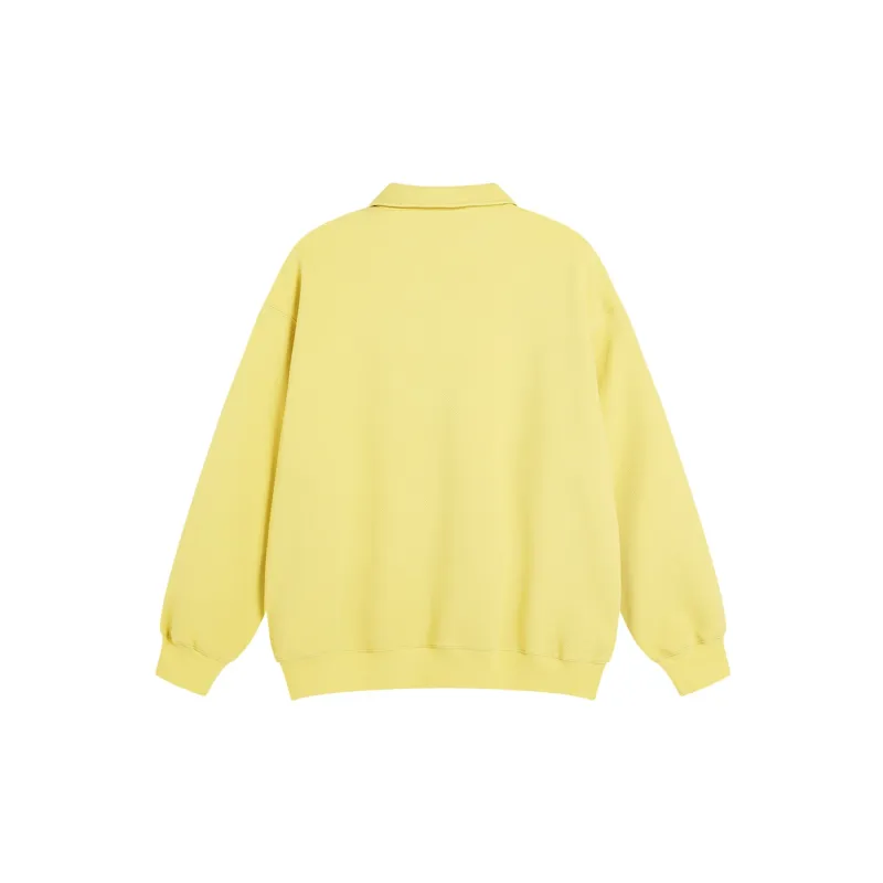 TIKIMOMOKA Polo Collar Loose Fit Sweatshirt Unisex-4