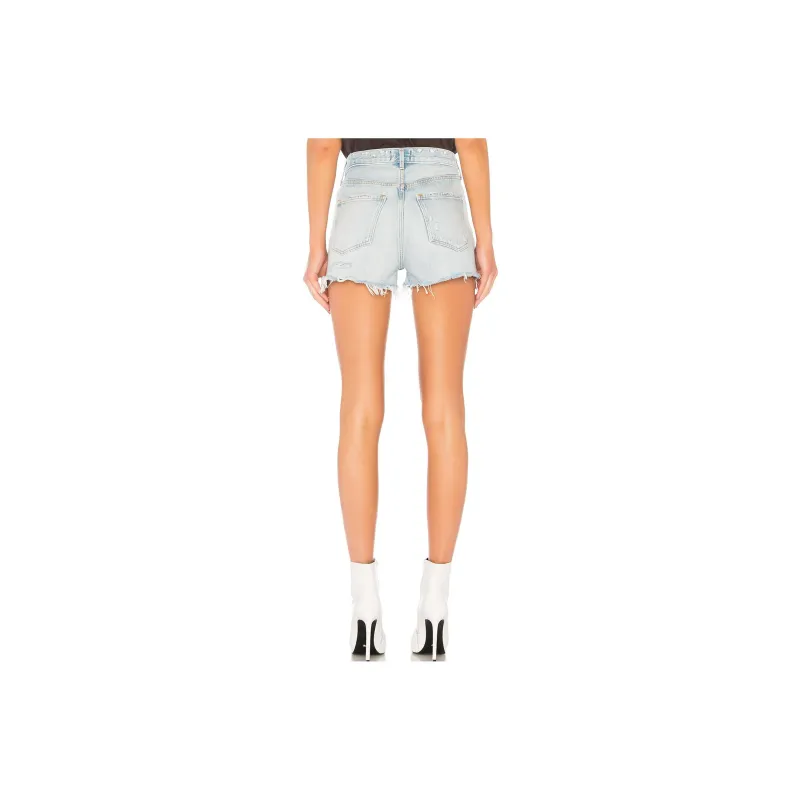 AGOLDE Denim Shorts Women's Light Blue-1