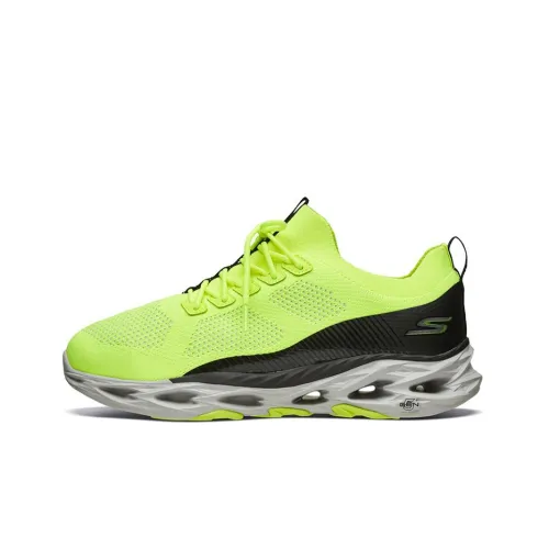 Skechers GO RUN Series Running Shoes Men Low-Top Yellow/Black