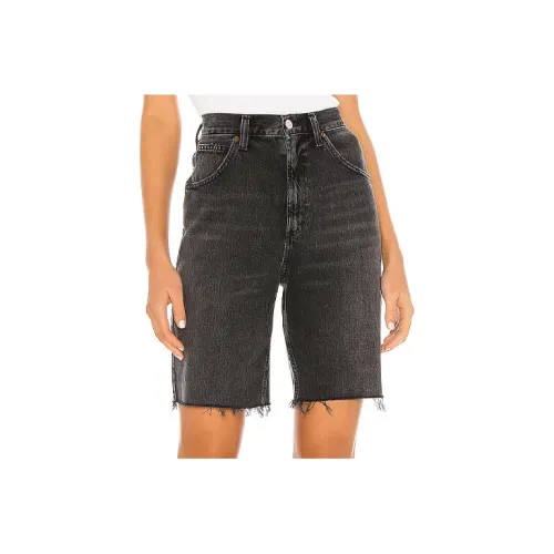 AGOLDE Denim Shorts Women's Gray Black