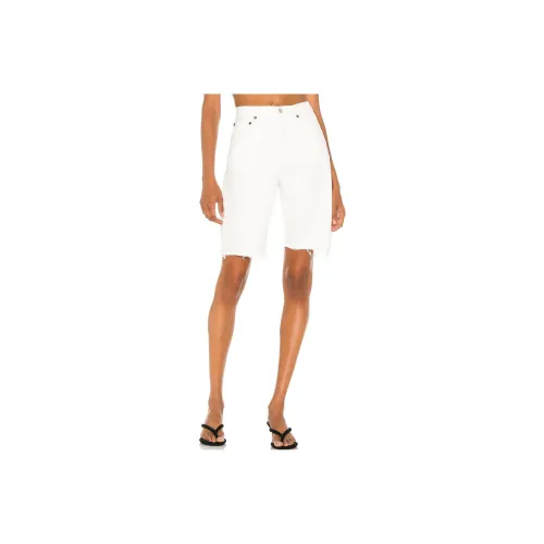 AGOLDE Denim Shorts Women's White