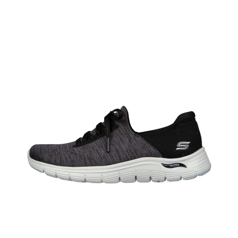 Skechers ARCH FIT VISTA Casual Shoes Women's Low-Top Black/Gray/White-0