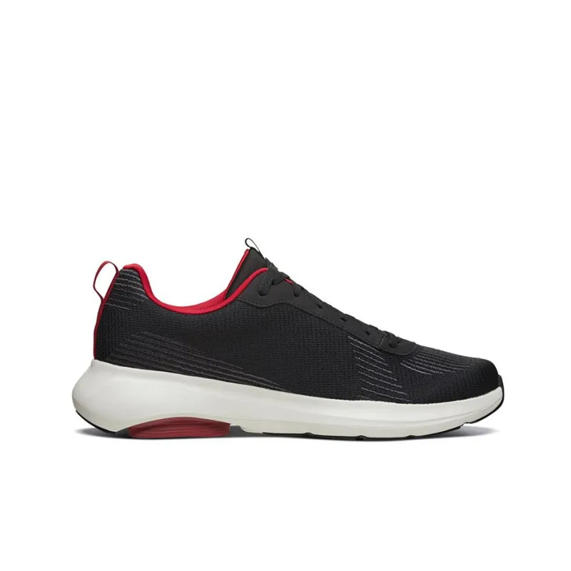 Skechers Go Run Viz Tech Cushioning Anti-Slip And Wear-Resistant Low-Top Running Shoes Men's Black Red-1